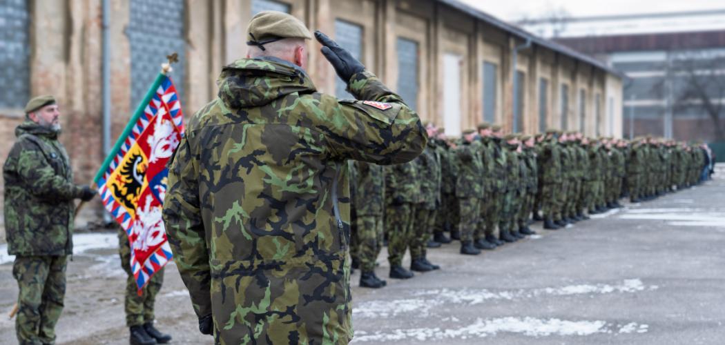Novoroční nástup útvaru 3255 zahájil další rok služby a odpovědnosti