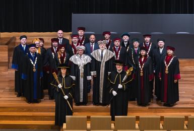 Zástupci spojovacího vojska se zúčastnili uvedeni profesora Michala Lošťáka do funkce rektora ČZU