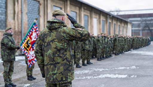 Novoroční nástup útvaru 3255 zahájil další rok služby a odpovědnosti