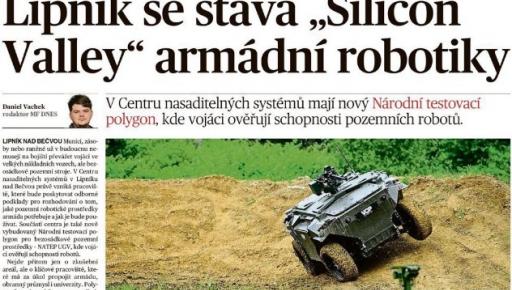 NATEP na stránkách iDNES: Spojovací vojsko ukazuje směr budoucnosti