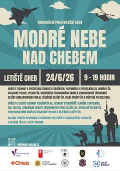 Spojovací vojsko zve na akci Modré nebe nad Chebem